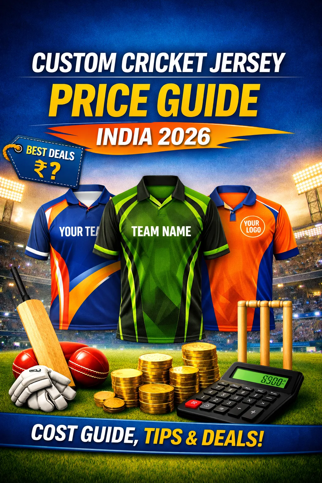 Custom Cricket Jersey Price Guide in India: What to Expect at Every Budget (2026)