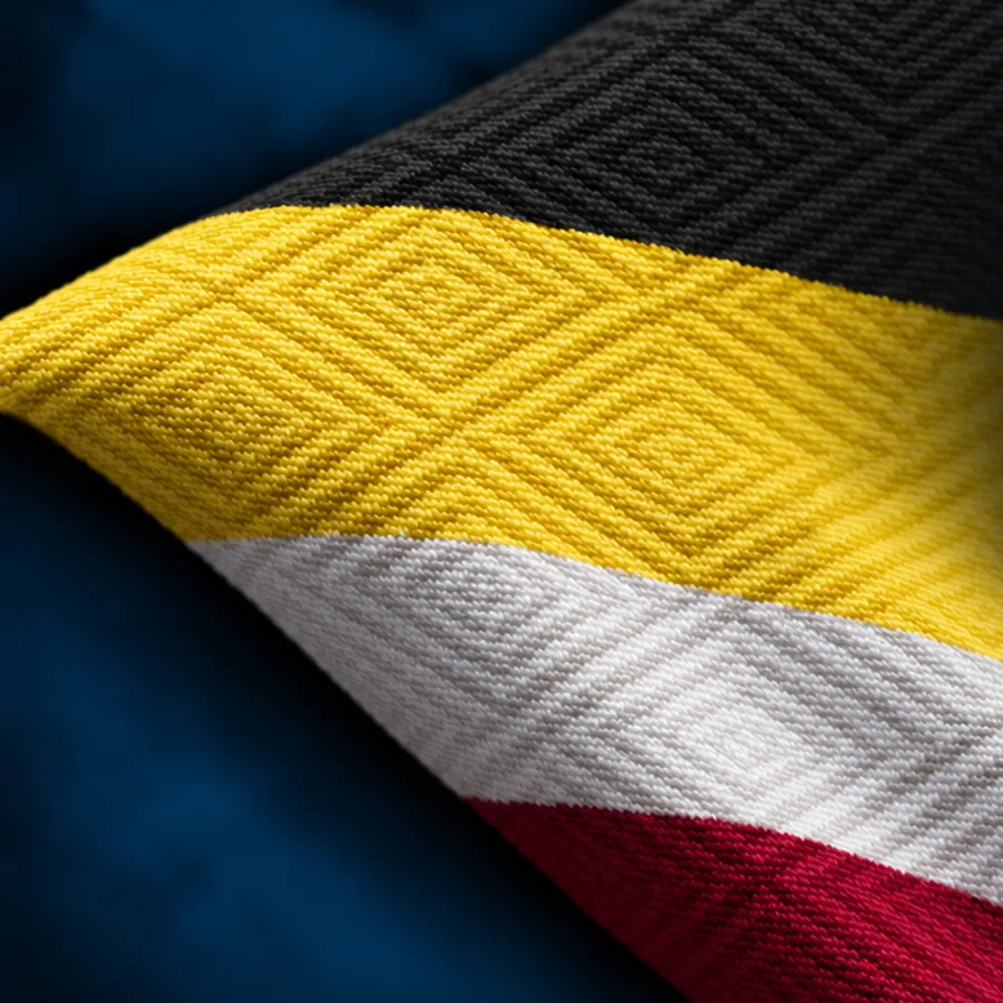 QUARTZ-A diamond knit sportswear fabric, close-up