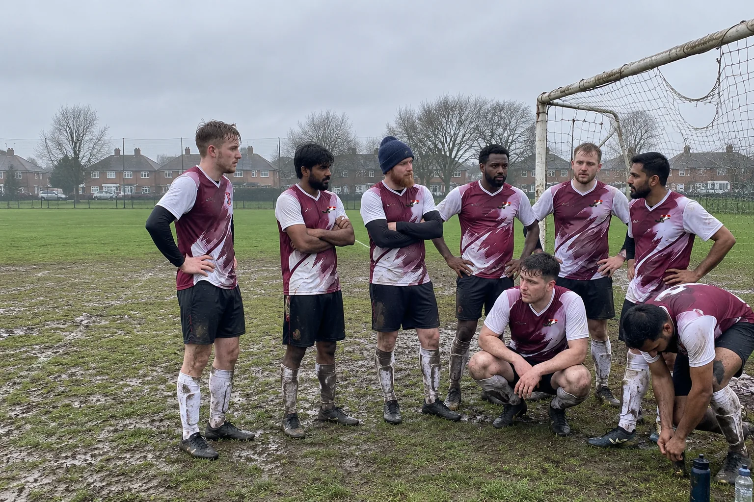 Team in custom Jaypee jerseys