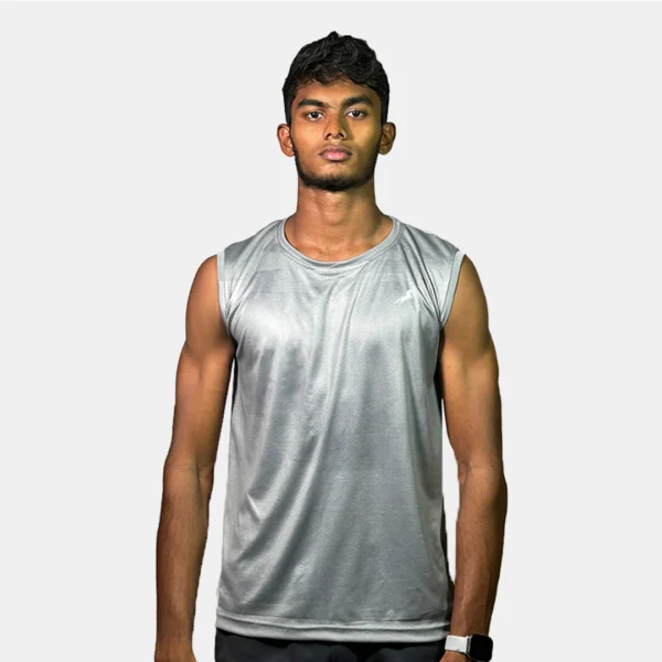 GREY SLEEVELESS TANKS JAYPEE