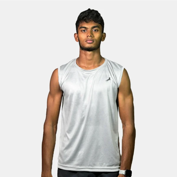 WHITE SLEEVELESS TANKS JAYPEE