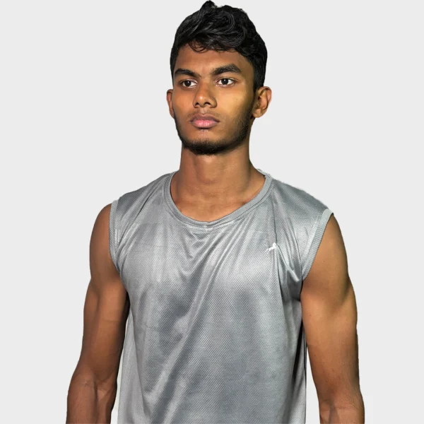 GREY SLEEVELESS TANKS JAYPEE