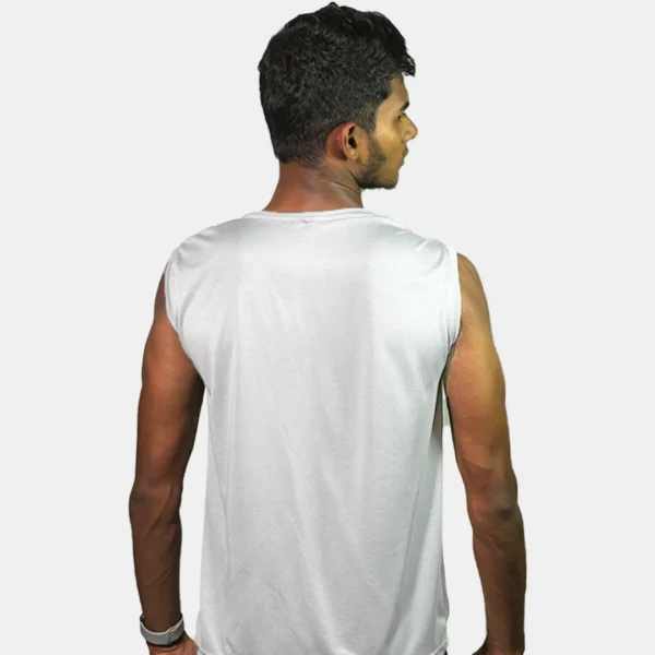 WHITE SLEEVELESS TANKS JAYPEE