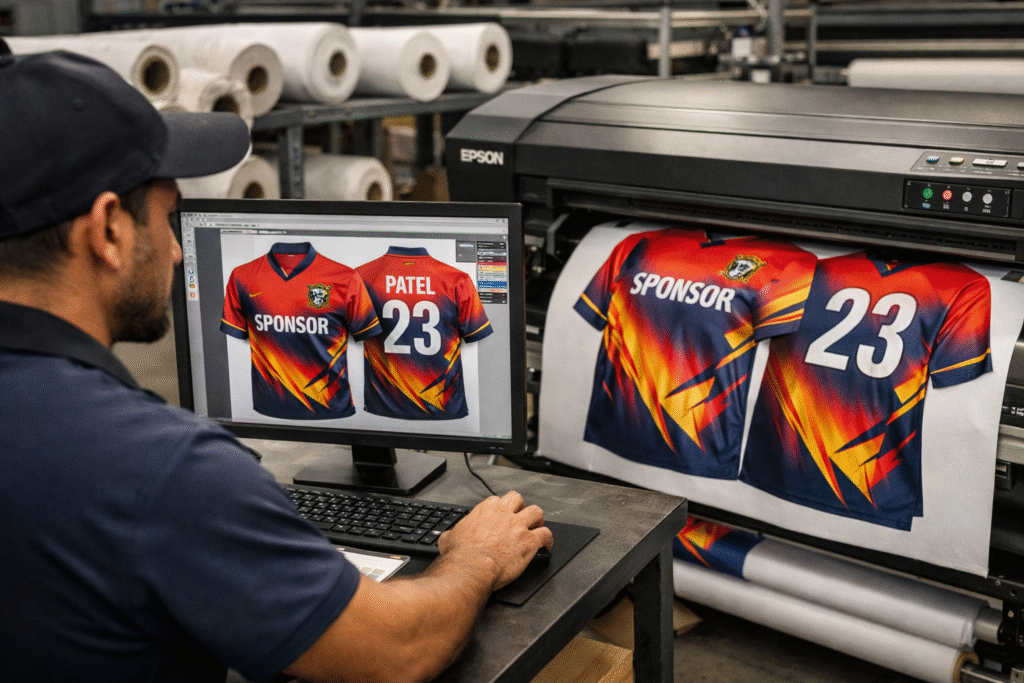 Sports Jersey Customization Process