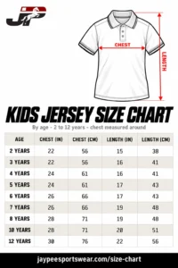 Kids Jersey Size by Age: What Size Fits a 5, 8 or 12 Year Old?